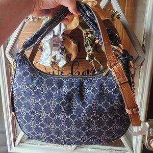 NWT Nanette Lepore DENIM crossbody/shoulder bag